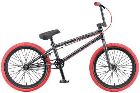 Велосипед BMX TechTeam Grasshoper черно-красный 2022