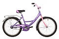 Велосипед 20 Novatrack Vector фиолетовый, без доп.колес