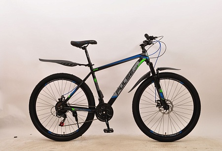 Велосипед Pulse Lite MD-5100 27.5&quot;, цвет черный\синий\зеленый