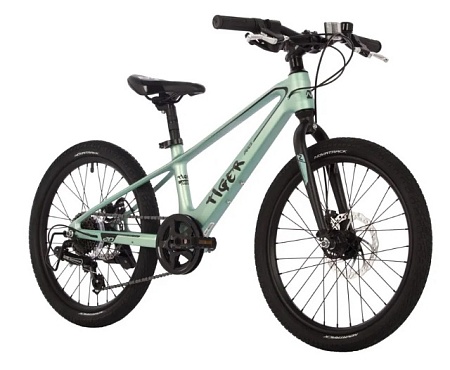 Велосипед 20 Novatrack TIGER магнезиевая.рама, светло-зелёный