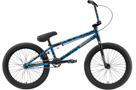 Велосипед BMX TechTeam Grasshoper сине-черный 2022