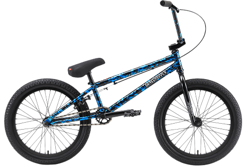 Велосипед BMX TechTeam Grasshoper сине-черный 2022
