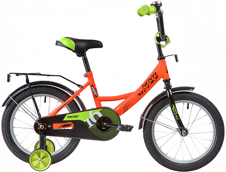 Велосипед 16 NOVATRACK VECTOR оранжевый