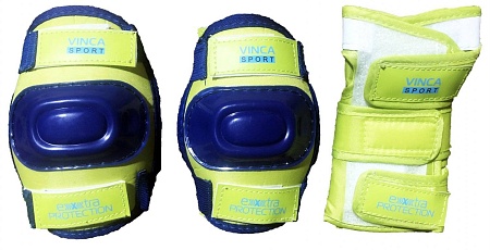 Защита для детей Vinca Sport VP-32 (наколенники, налокотники, наладонник) lime, S 