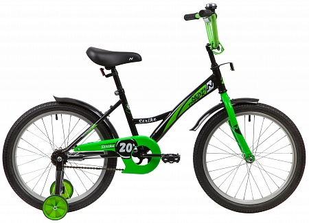 Велосипед 18 Novatrack Strike черно-зеленый